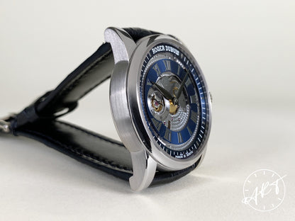 Roger Dubuis Hommage Blue Dial 18K WG Auto 88 Pcs Ltd Ed Watch DBHO0584 w/ B&P