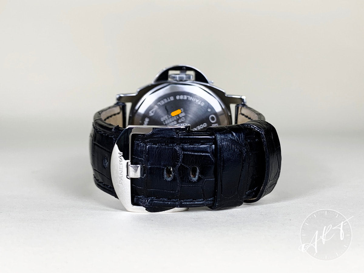 Panerai PAM 63 Luminor GMT Central Seconds Black Dial SS Diver Watch PAM00063 BP