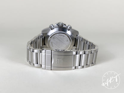 Tudor Sport Chronograph Silver Dial Stainless Steel Auto Watch 20300 in FULL SET