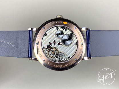 A. Lange & Söhne Saxonia Thin Aventurine Dial 18K RG 50 Pcs Ltd Watch BP + Receipt