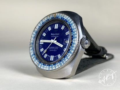 Vintage Jenny Caribbean 1500 for Philip Watch Hi-Beat Blue Dial SS Auto Watch