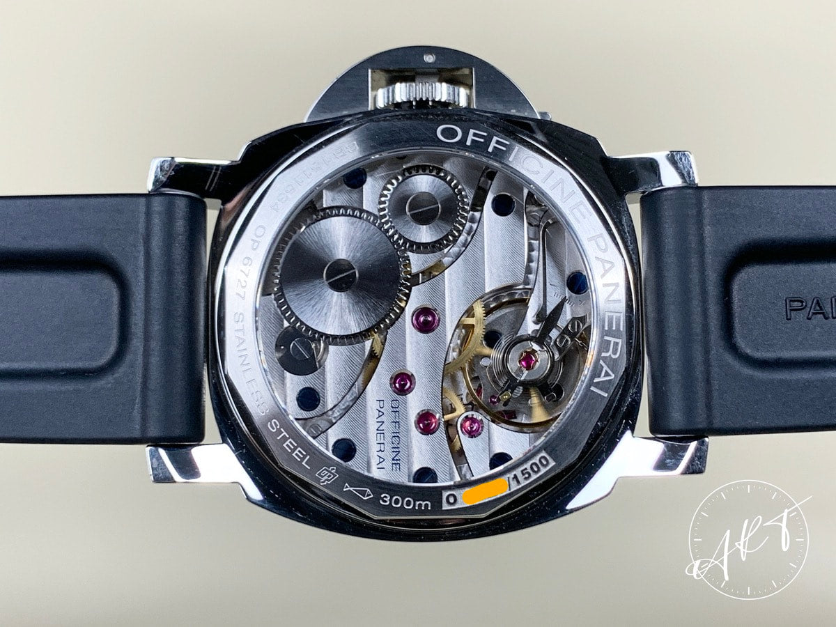 2012 Panerai PAM 112 Luminor Base Black Dial SS Manual Diver Watch PAM00112 BP