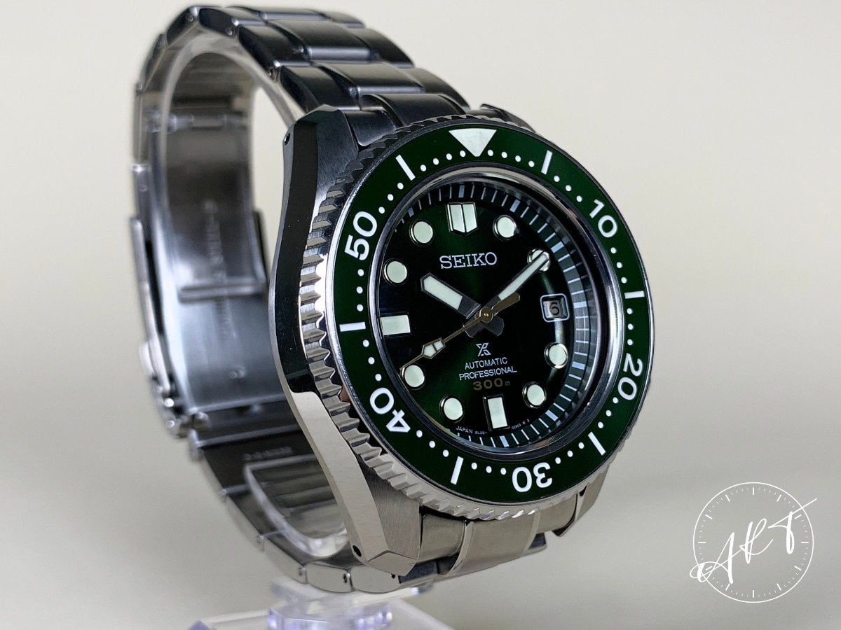 Seiko Marinemaster 300M Green Dial SS Deep Forest Ltd Diver Watch SLA019J BP