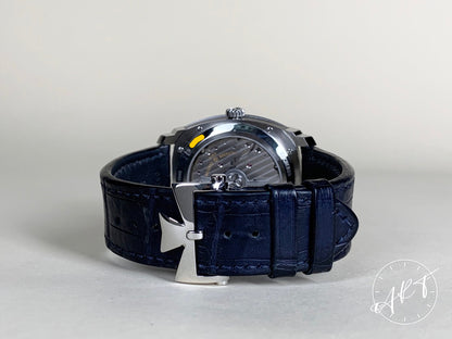 Vacheron Constantin Quai De L'lle Date Blue Dial SS Auto Watch 4500S w/ B&P