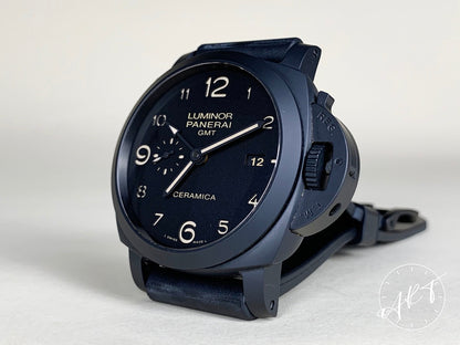Panerai PAM 441 Luminor 1950 3 Days GMT Black Dial Ceramica Watch PAM00441 BP