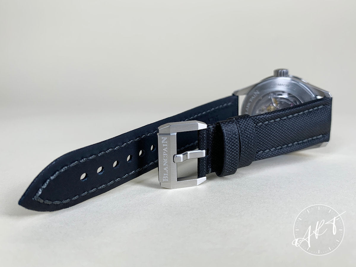 Blancpain Fifty Fathoms Bathyscaphe Black Dial SS Auto Diver Watch 5100B w/ B&P