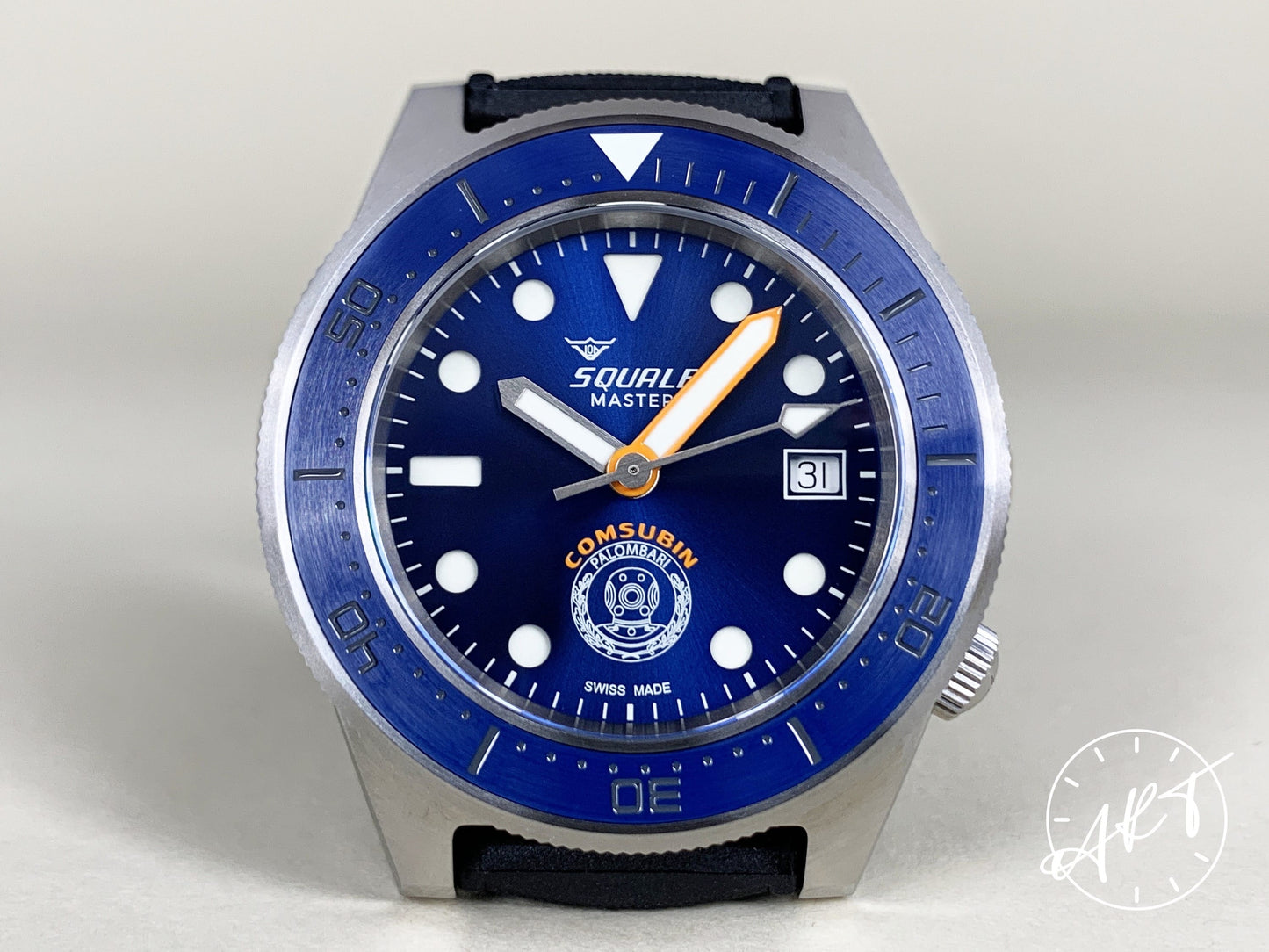 NEW Squale Blue Dial Master x Palombari Comsubin Italian Navy Diver Watch BP