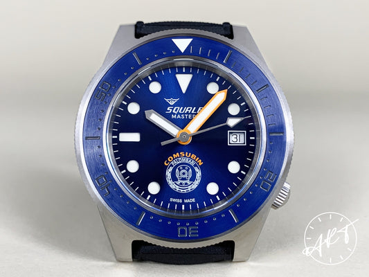 NEW Squale Blue Dial Master x Palombari Comsubin Italian Navy Diver Watch BP