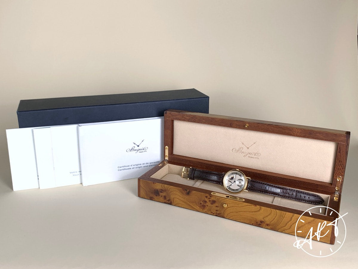 Breguet Classique Moonphase Silver Dial 18K Gold Auto Watch 3130BA in FULL SET