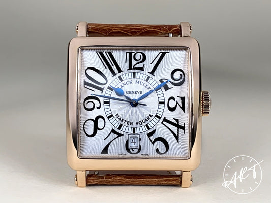 Franck Muller Master Square Silver Dial RG 18K RG Auto Watch w/ B&P