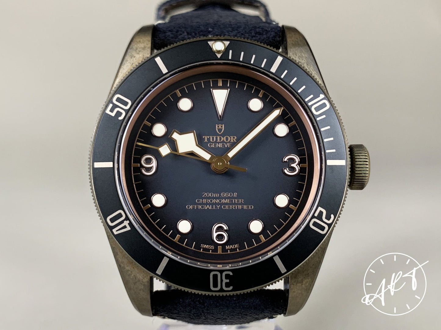 Tudor Black Bay Bronze Slate Gray Dial Diver Watch 79250BA with B&P
