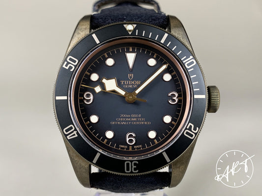Tudor Black Bay Bronze Slate Gray Dial Diver Watch 79250BA with B&P