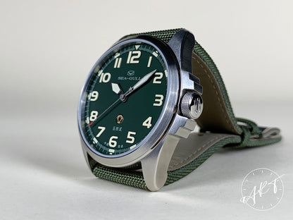 NEW Seagull Army One Green Dial “Type 54 Pistol” SS Auto SE Watch 811.93.6106 BP