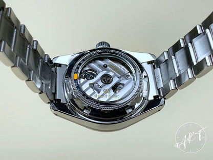 NEW Grand Seiko Heritage Hi-Beat GMT Silver Dial SS Asia Ltd Watch SBGJ015G BP