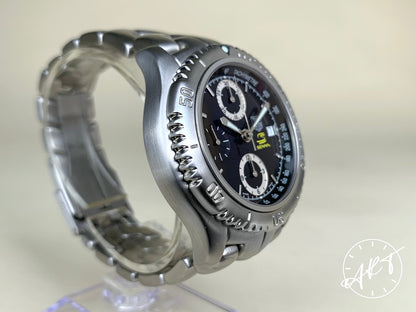 NEW TAG Heuer Link Black Dial SS Auto Ayrton Senna Ltd Ed Watch w/ B&P