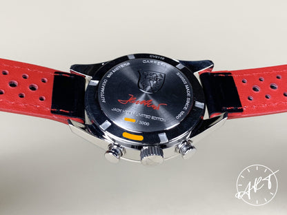 Tag Heuer Carrera Cal 17 Chrono Panda Dial SS Jack Heuer 80th Anniv Ltd Watch BP