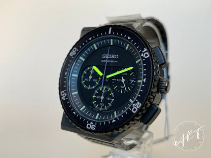NEW Seiko x Giugiaro Design Spirit Black Dial SS Quartz Ltd Watch SCED017 w/ B&P