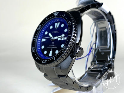 NEW Seiko Prospex Day-Date Black & Blue Dial Save the Ocean SE Watch SBDY027 BP