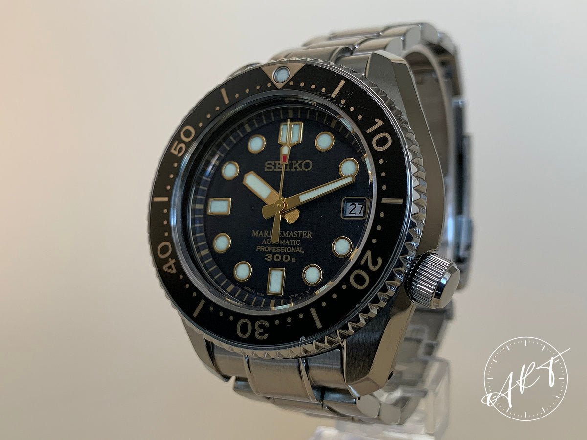 Seiko Marinemaster 300M Black Dial 50th Anniv Ltd Diver Watch SBDX012 w/ Paper