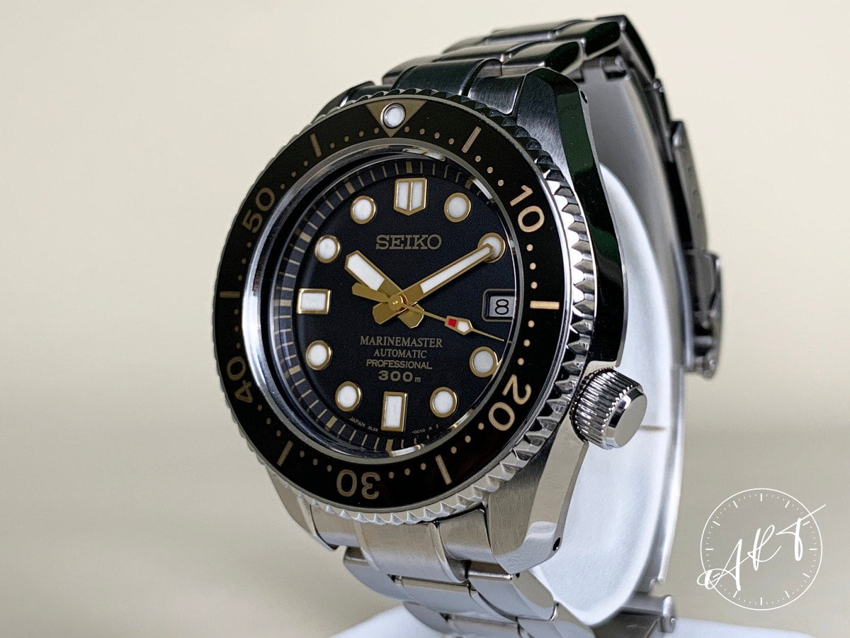 NEW Seiko Marinemaster 300M Black Dial SS 50th Anniv Ltd Diver Watch SBDX012 BP