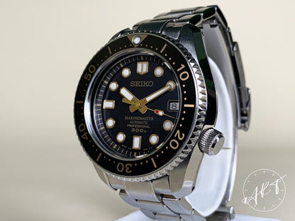NEW Seiko Marinemaster 300M Black Dial SS 50th Anniv Ltd Diver Watch SBDX012 BP