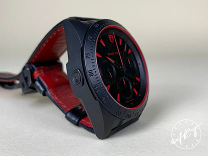 Tudor Fastrider Black Shield Red Chrono Black Dial Ceramic Watch 42000CR BP