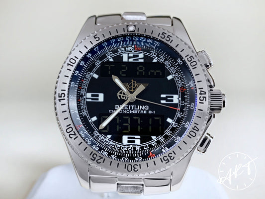 Breitling Aerospace Professional Black Dial SuperQuartz B-1 Military Watch BP