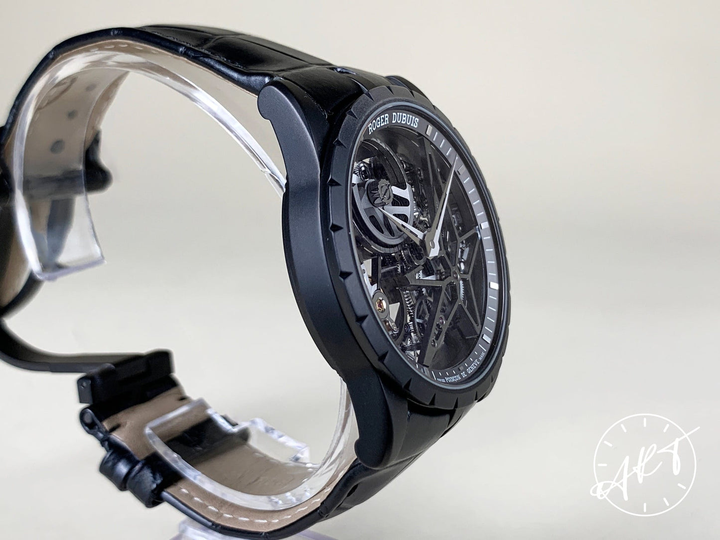 Roger Dubuis Excalibur 42 Dial Black DLC Titanium Auto Watch RDDBEX0473 BP