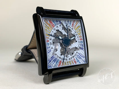Jean-Mairet & Gillman Continentes Night & Day Multicolor Dial PVD SS Ltd Watch