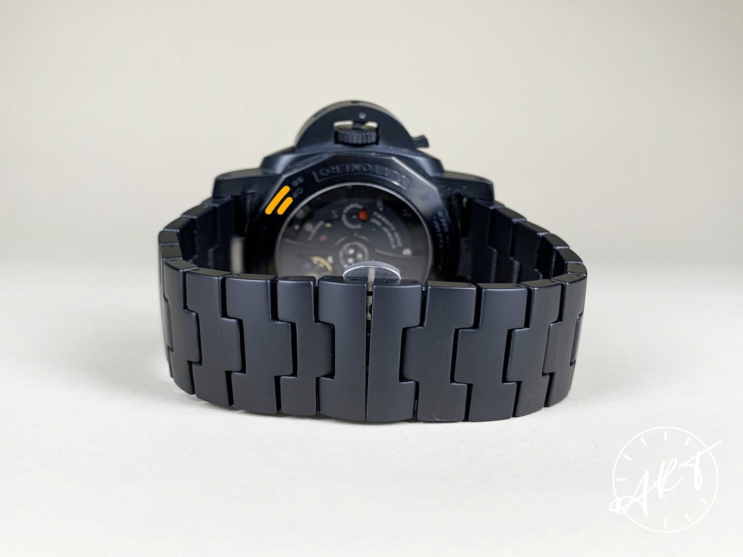 Panerai PAM 438 Luminor 1950 O Serial GMT Black Ceramic Diver Watch PAM00438 BP