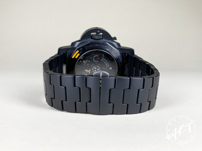 Panerai PAM 438 Luminor 1950 O Serial GMT Black Ceramic Diver Watch PAM00438 BP