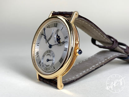 Breguet Classique Moonphase Silver Dial 18K Gold Auto Watch 3130BA in FULL SET