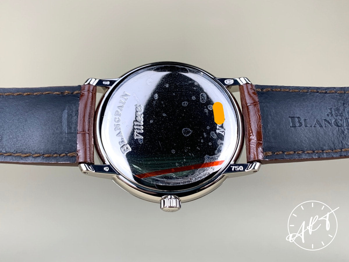 Blancpain Villeret Ultra-Slim Silver Dial 18K WG Auto Watch 4040 w/ Box & Manual