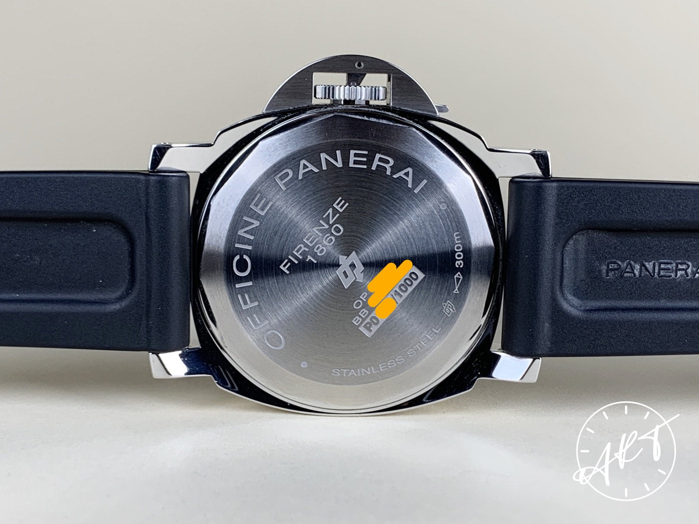 Panerai PAM 000 Luminor Base Logo Cal OP I Black Dial SS Watch PAM00000 BP
