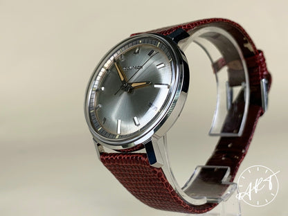 NOS 1966 Accutron Hidden Spaceview Champagne Dial Tuning Fork Watch