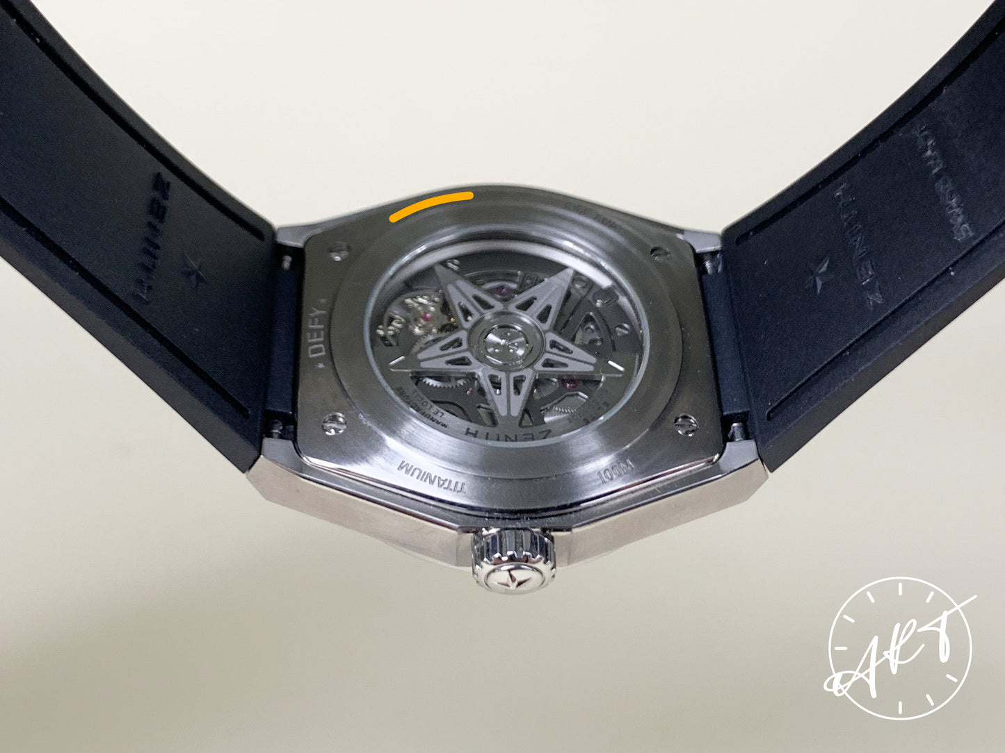 Zenith Defy Classic Black Dial Titanium Watch w/ Box w/ Additional Rainbow Bezel
