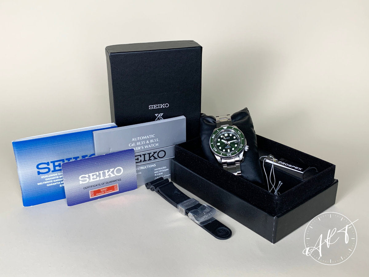 Seiko Marinemaster 300M Green Dial SS Deep Forest Ltd Diver Watch SLA019J BP