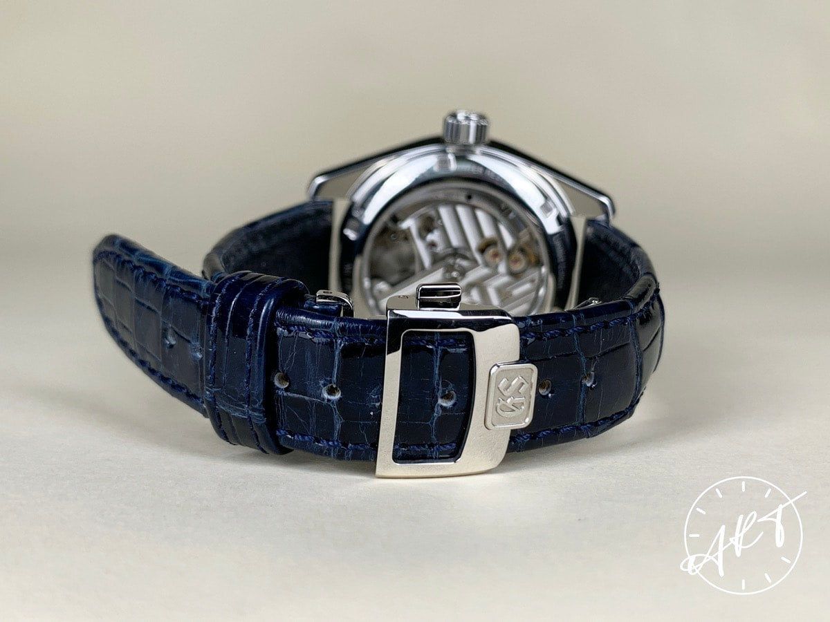 Grand Seiko Heritage Kira Zuri Platinum Spring Drive US Ltd Watch SBGA385 BP