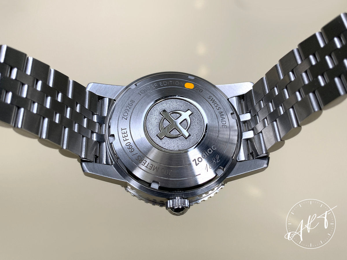 NEW Zodiac Super Sea Wolf Silver Dial SS Auto Ltd Ed Diver Watch ZO9268 w/ B&P