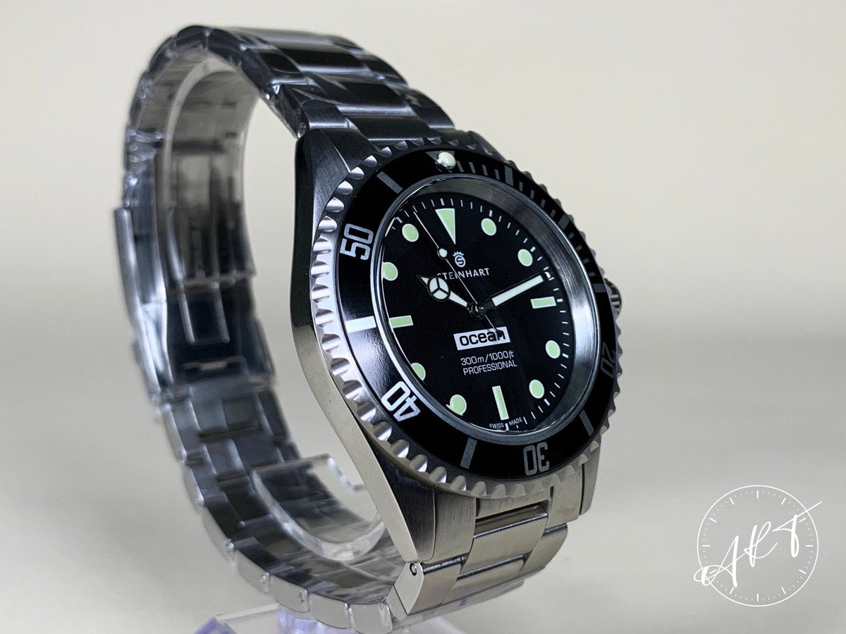 NEW Steinhart Ocean One Vintage Black Dial “Comex” SS Auto SE Diver Watch w/ B&P