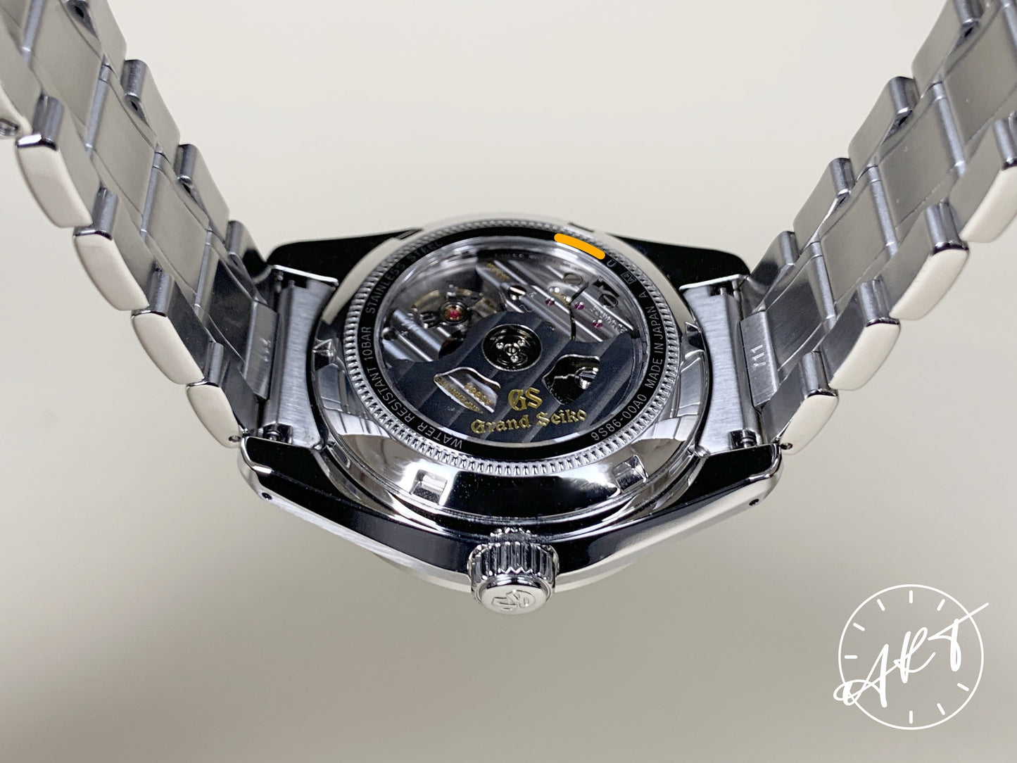Grand Seiko Heritage GMT Hi-Beat Silver Dial SS Mount Iwate Watch SBGJ201 BP