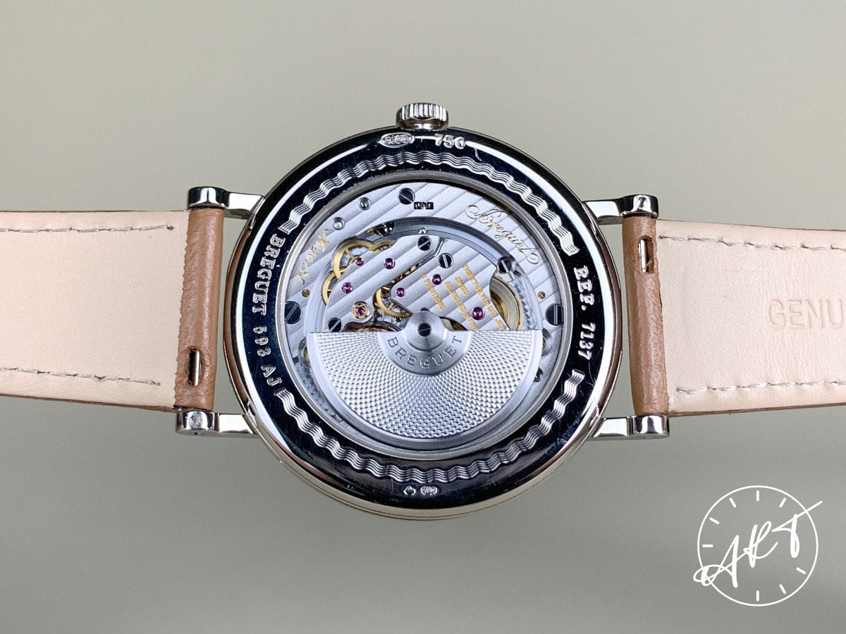 Breguet Classique Moonphase Silver Dial 18K WG Auto Watch 7137BB w/ Paper