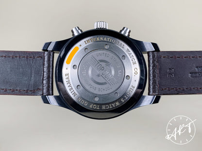 IWC Pilot's Miramar Chrono Gray Dial Black Ceramic Military Watch IW388002 BP