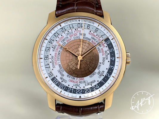 NEW Vacheron Constantin Patrimony Traditionnelle World Time 18K RG Watch BP