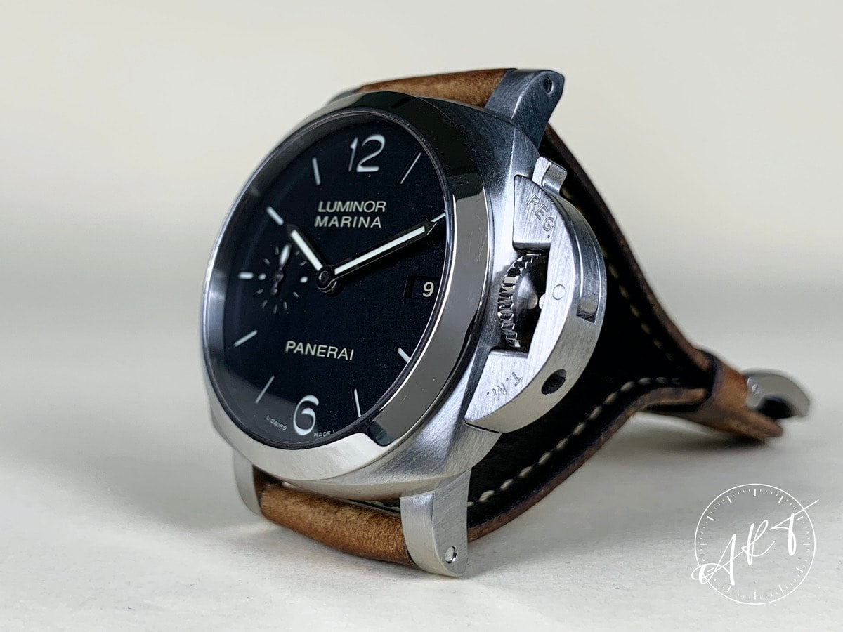 Panerai PAM 392 Luminor Marina 1950 3 Days Black Dial Acciaio Watch PAM00392 BP