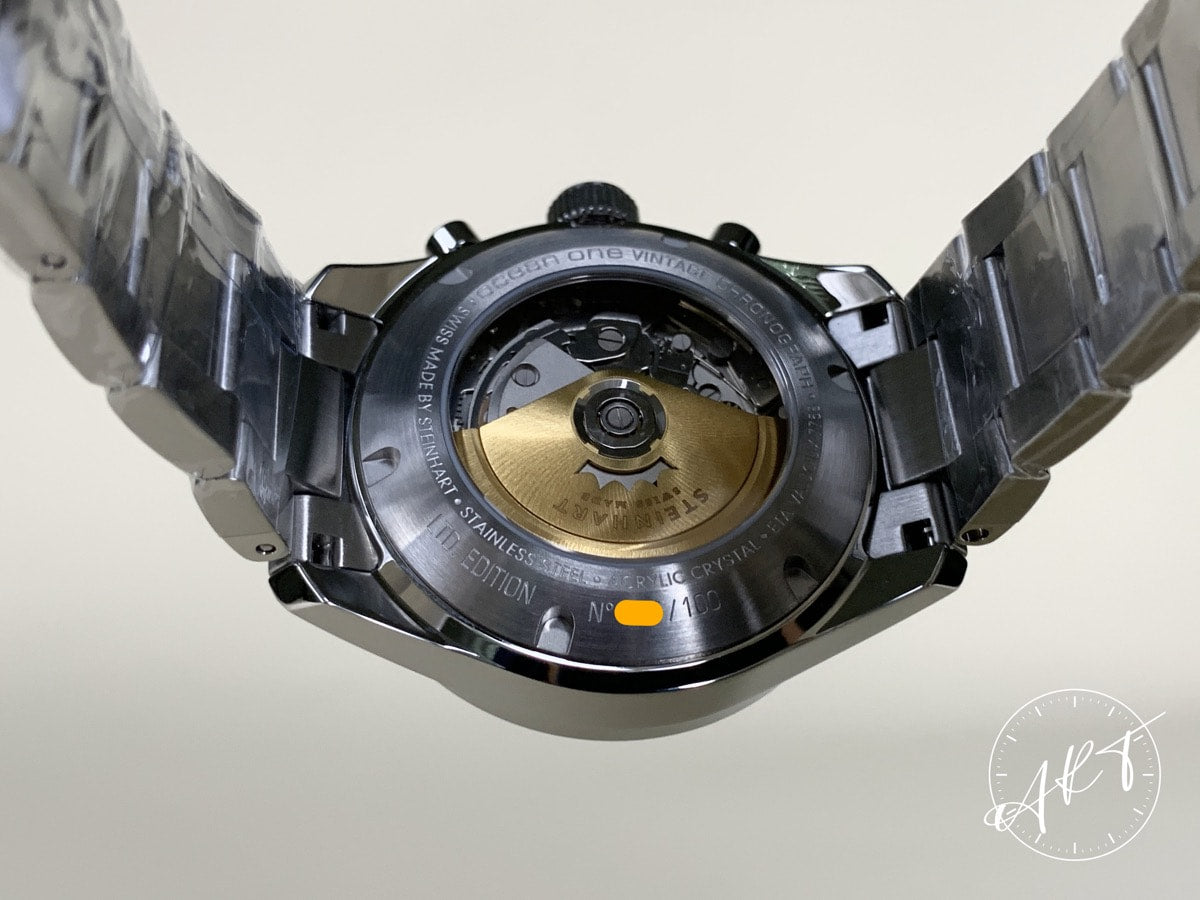 NEW Steinhart Yacht Timer Chrono Panda Dial SS Auto 100 Pcs Ltd Watch w/ B&P