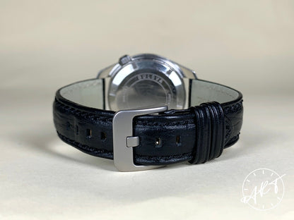 Vintage 1971 Accutron Deep Sea 666 Feet Black & Gray Dial SS Tuning Fork Watch