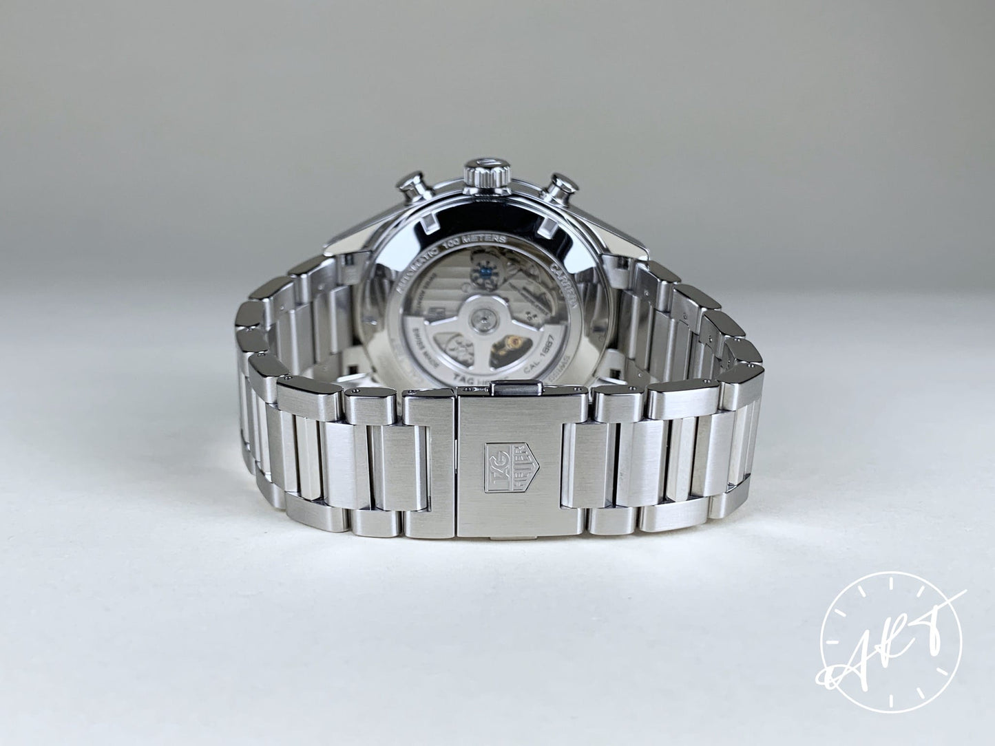 Tag Heuer Carrera Chronograph Black Dial SS Auto Watch CAR2014 w/ Box