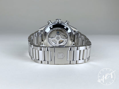 Tag Heuer Carrera Chronograph Black Dial SS Auto Watch CAR2014 w/ Box