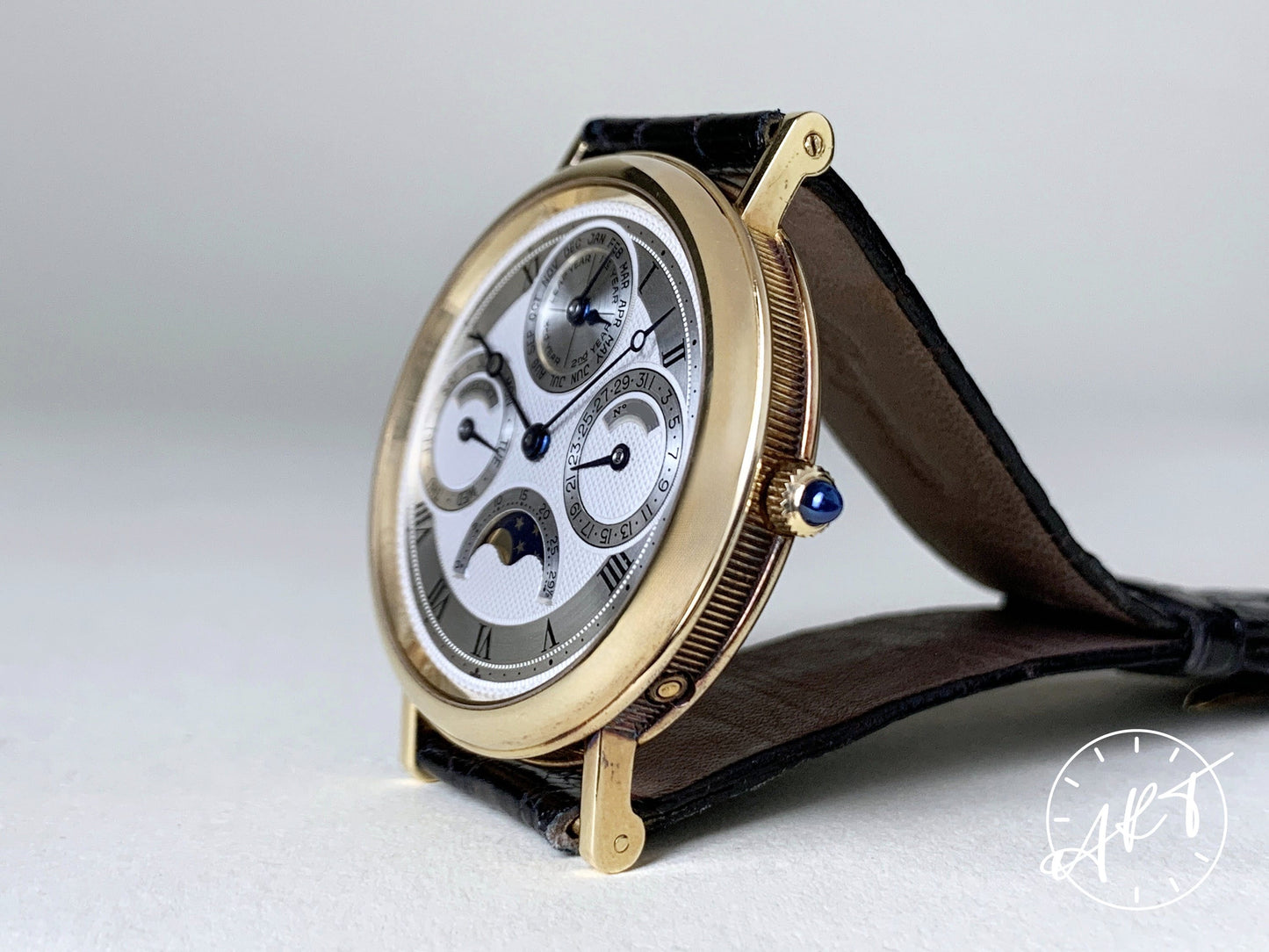 Breguet Classique Perpetual Calendar Moonphase 18K Gold Watch w/ Papers